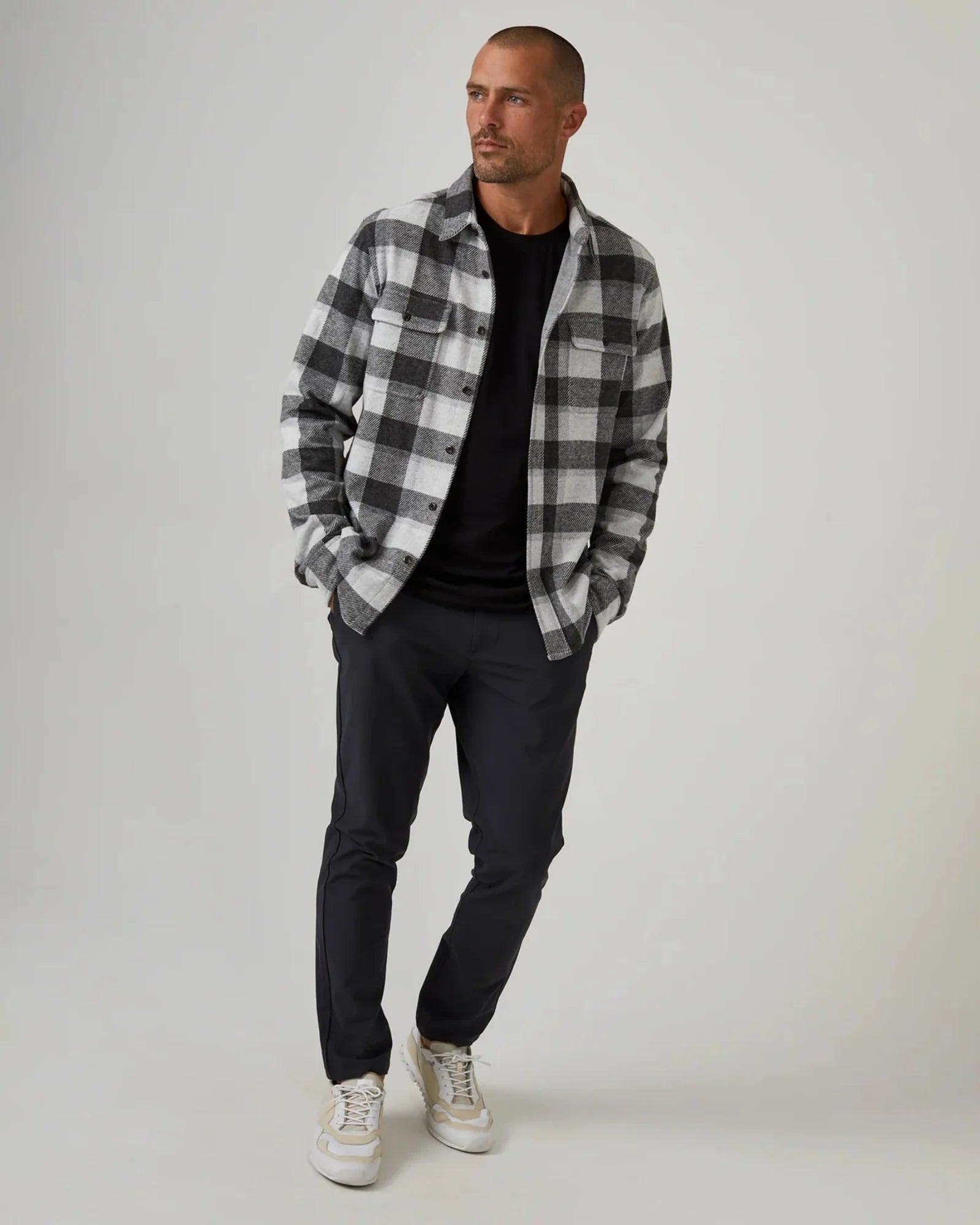 7 Diamonds Infinity Chino Slim Fit In Charcoal