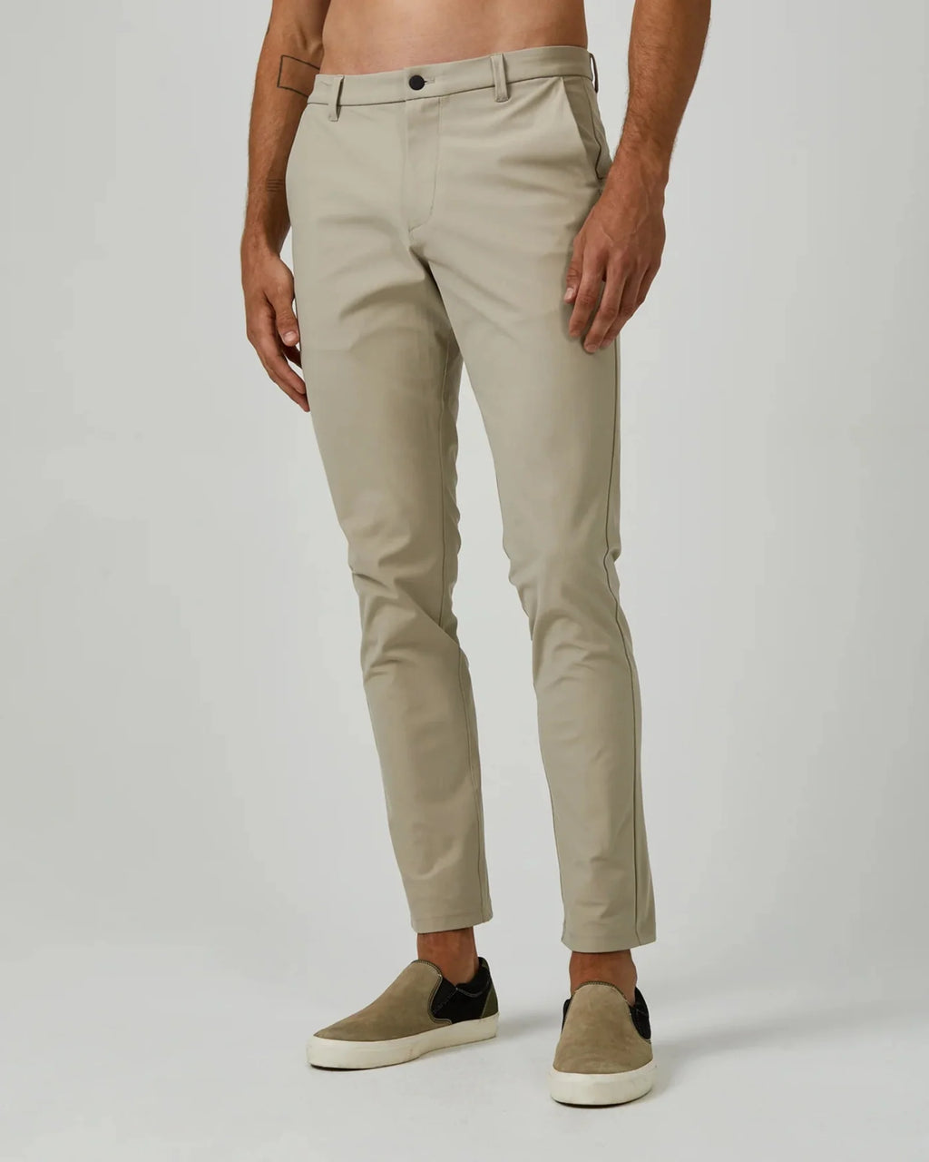 7 Diamonds Infinity Chino Slim Fit In Khaki