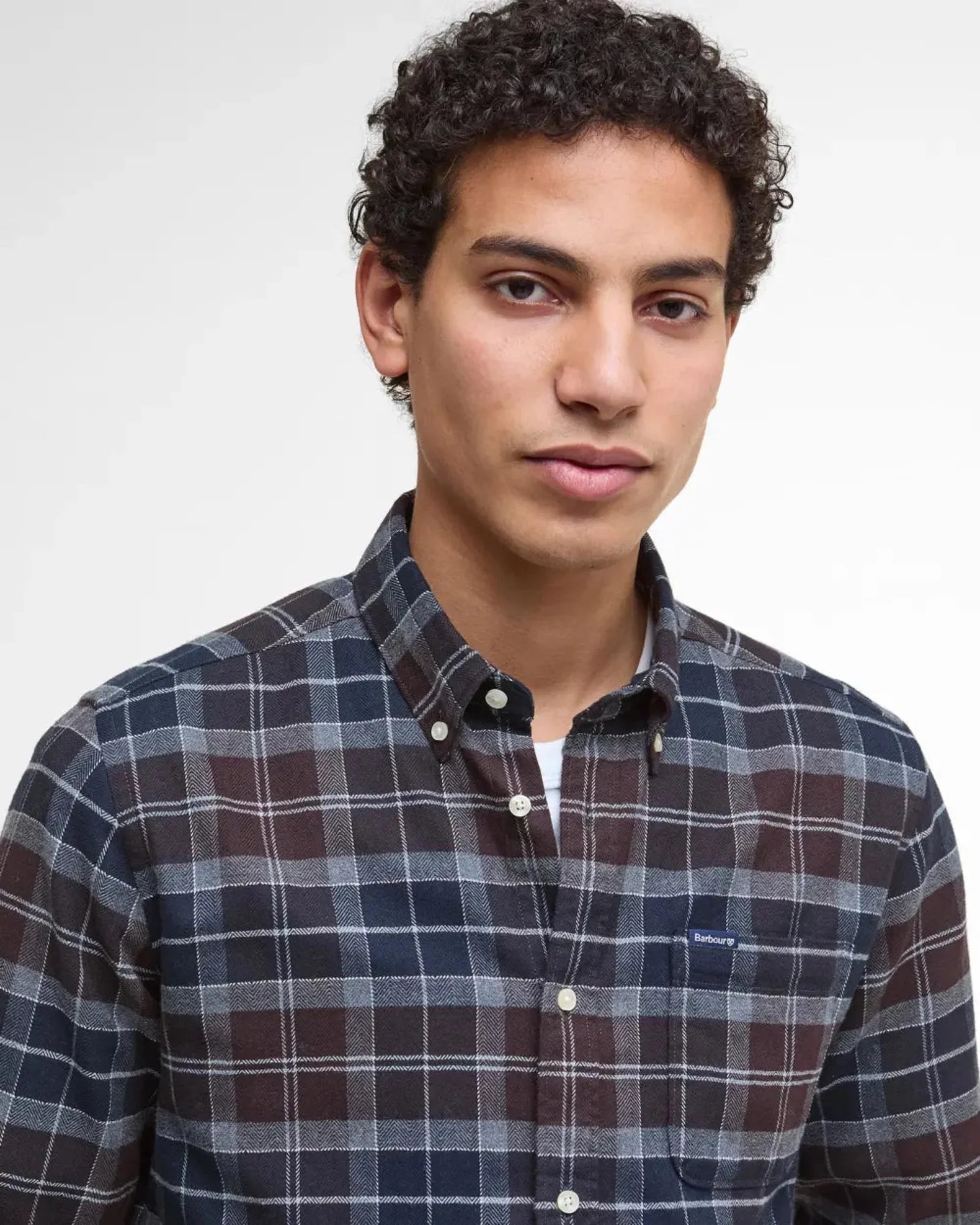 Barbour Kyeloch Tailored Long-Sleeved Shirt In Midnight Oak Tartan