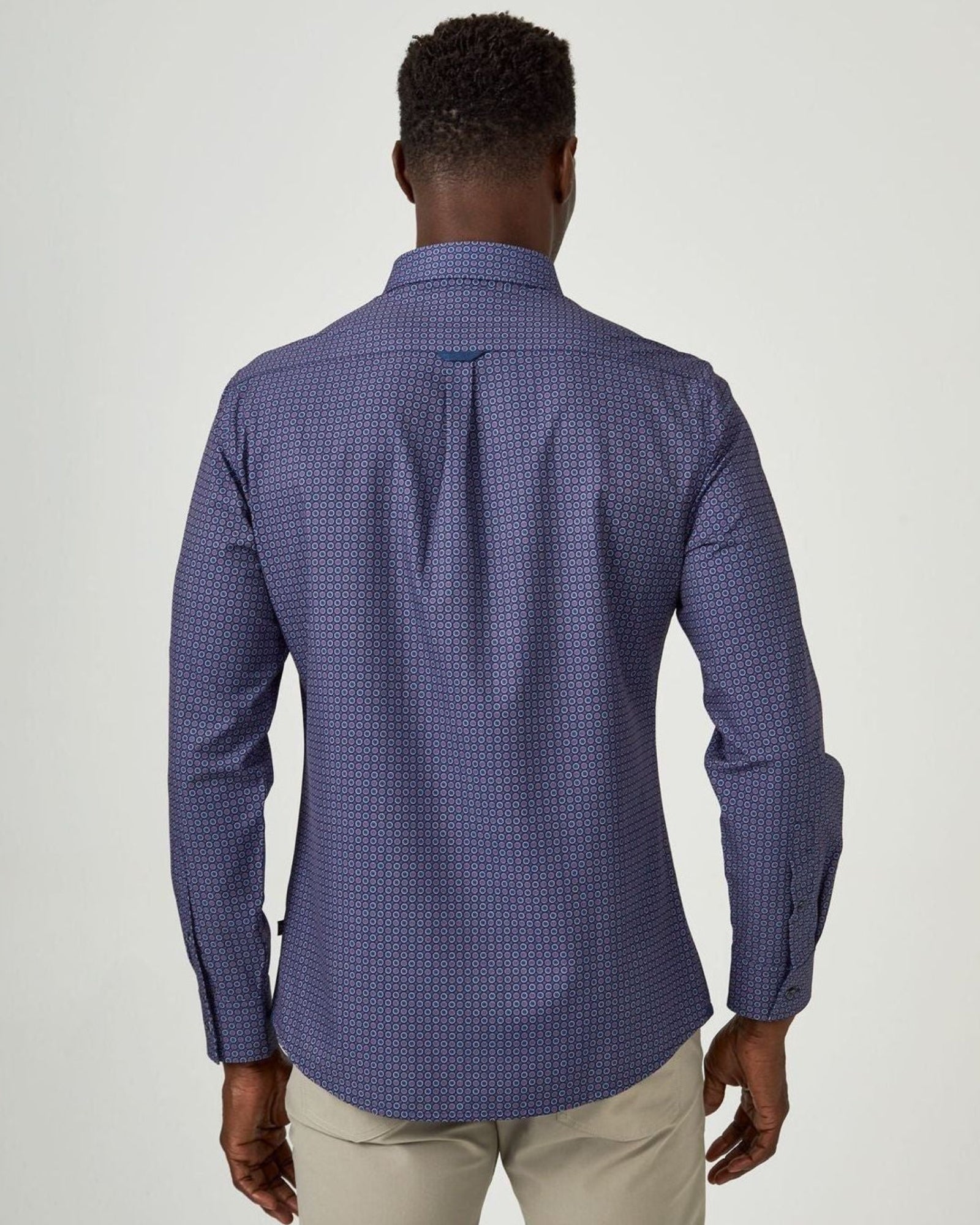 -Rainwater's -7 Diamonds - Button Up Sport Shirts - 7 Diamonds faro Long Sleeve Shirt In Navy -