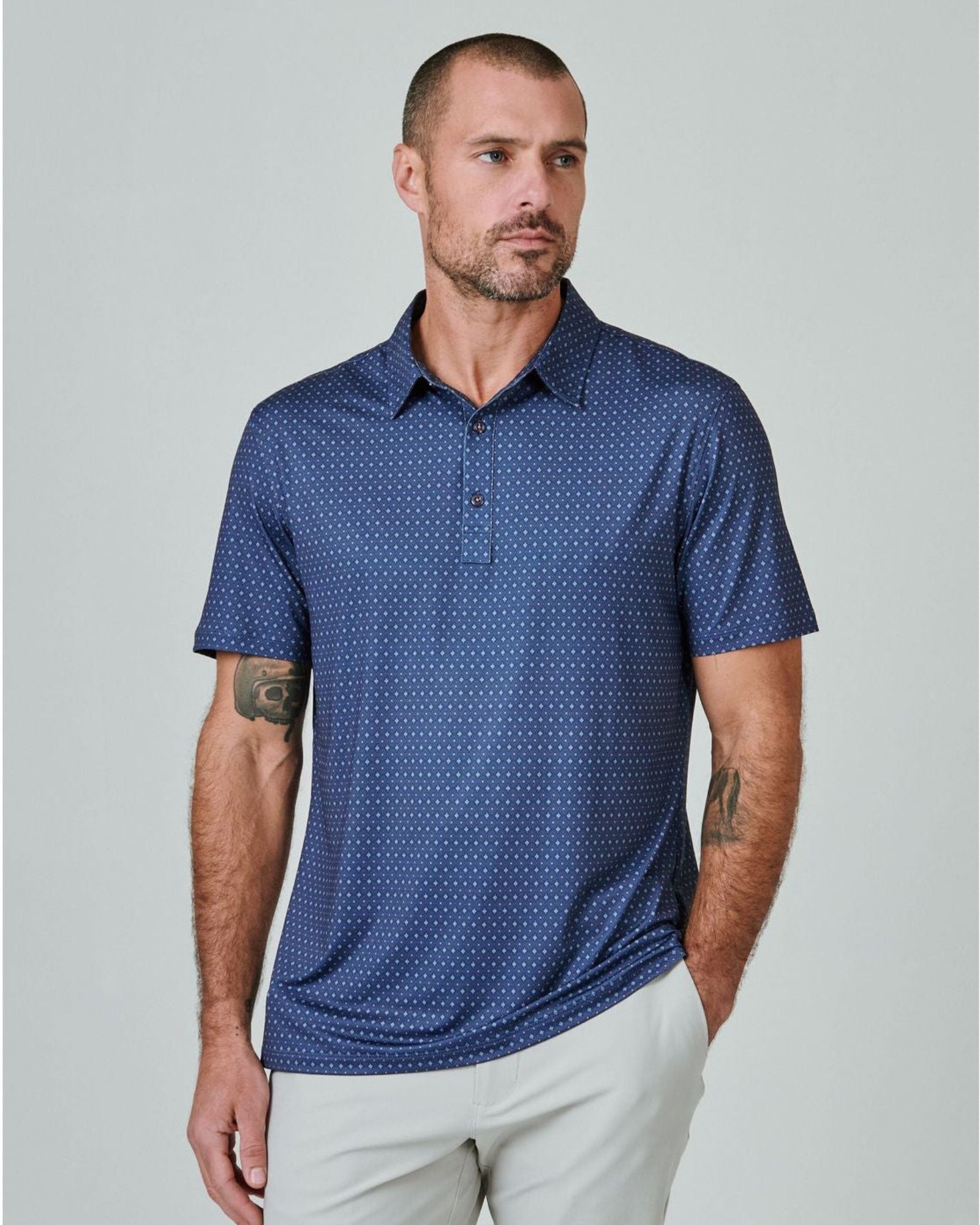 -Rainwater's -7 Diamonds - Polos - 7 Diamonds Harlow Polo In Midnight -