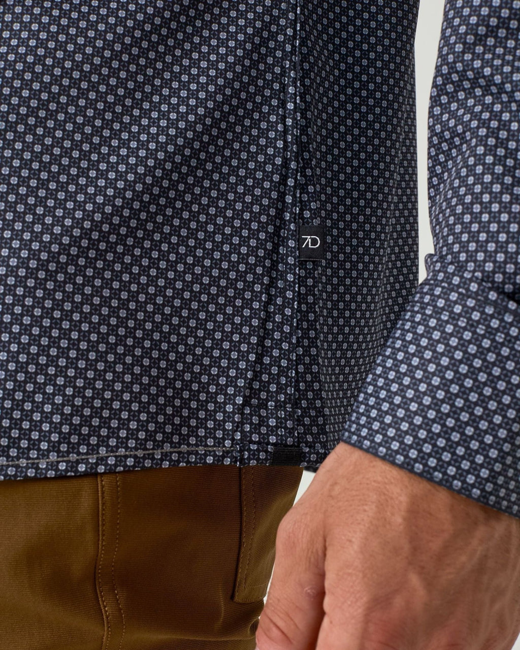 7 Diamonds Porto Long Sleeve Shirt In Black