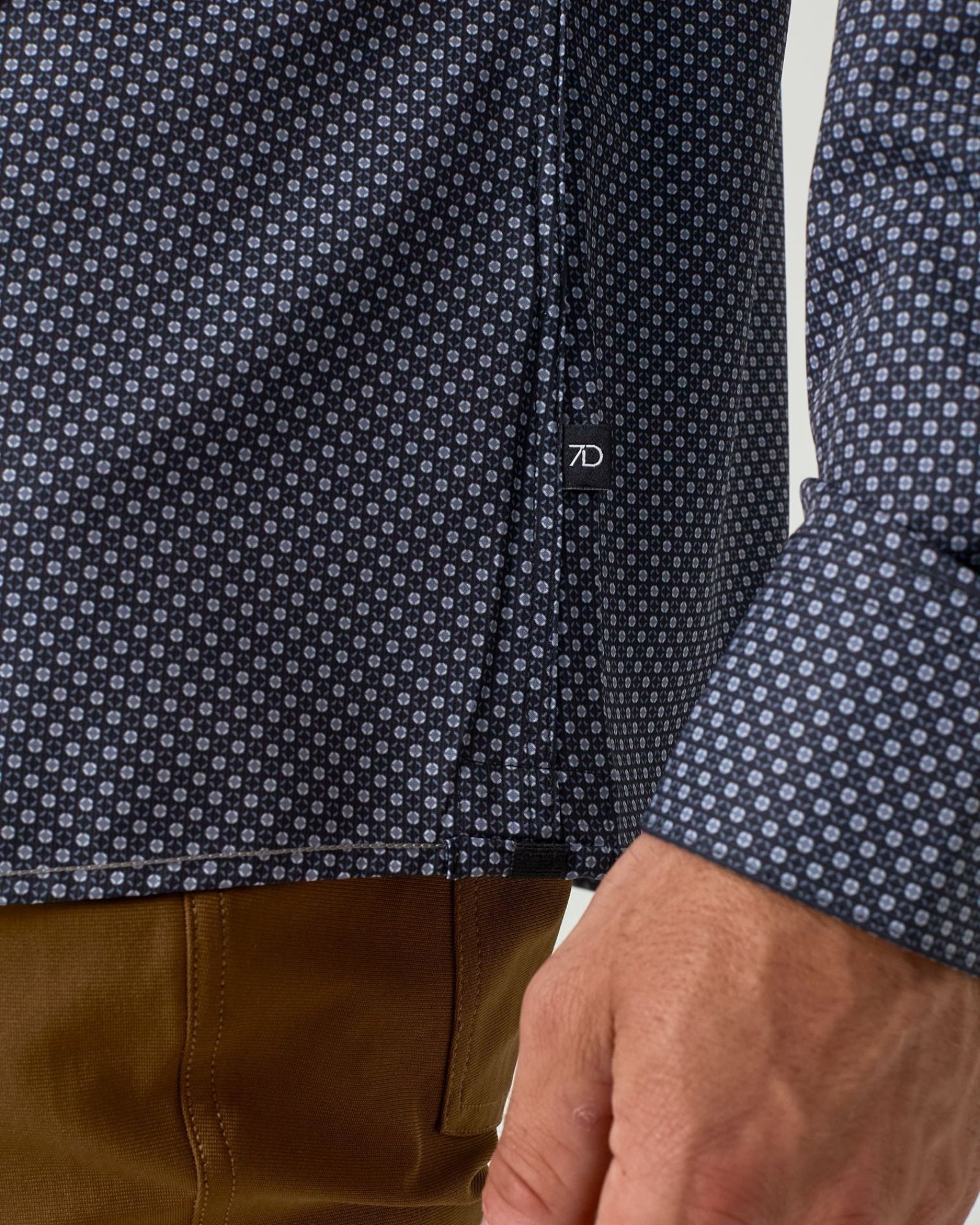 7 Diamonds Porto Long Sleeve Shirt In Black