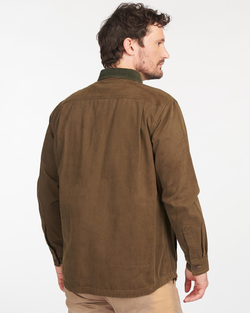 Barbour Catbell Overshirt in Dark Olive