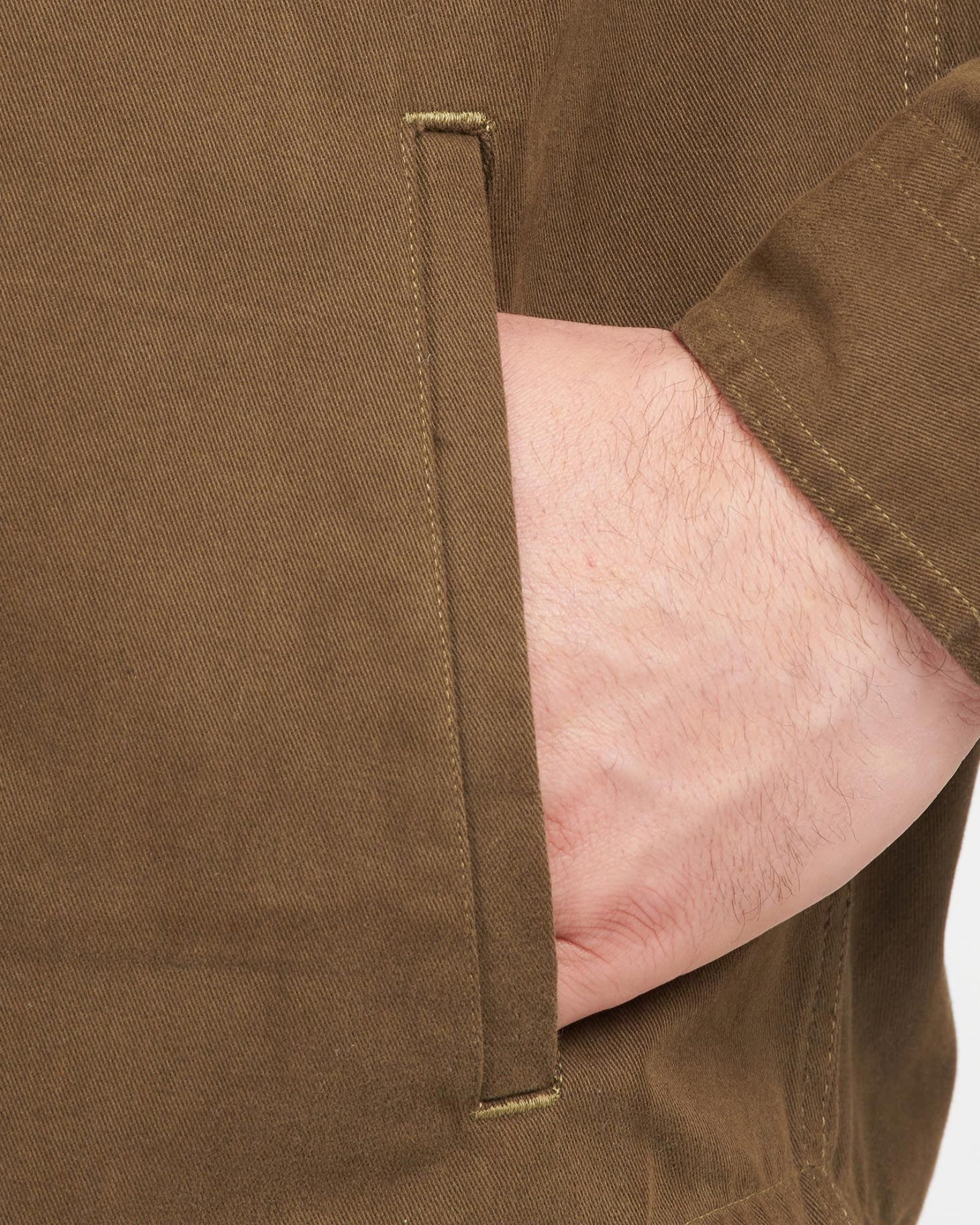 Barbour Catbell Overshirt in Dark Olive