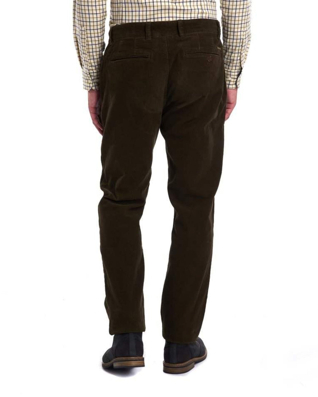 Barbour Nueston Stretch Corduroy Trousers In Dark Olive