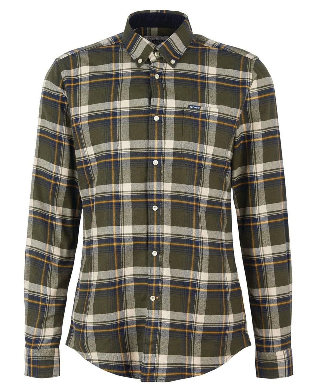 -Rainwater's -Barbour - Button Up Sport Shirts - Barbour Shieldton Tailored Shirt in Olive -