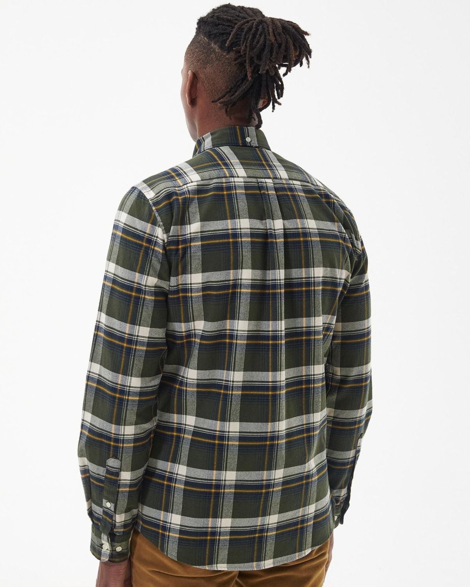 -Rainwater's -Barbour - Button Up Sport Shirts - Barbour Shieldton Tailored Shirt in Olive -