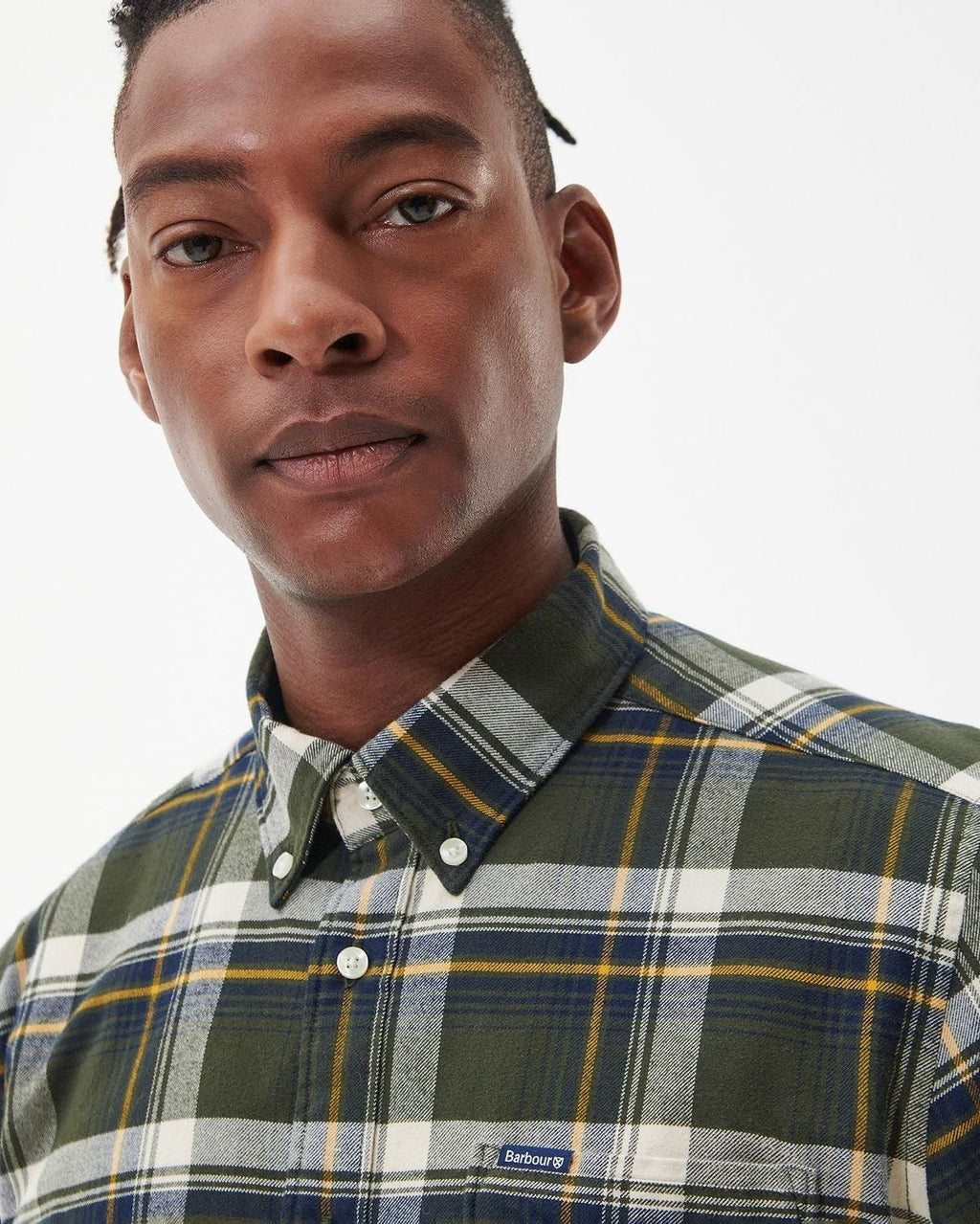 -Rainwater's -Barbour - Button Up Sport Shirts - Barbour Shieldton Tailored Shirt in Olive -