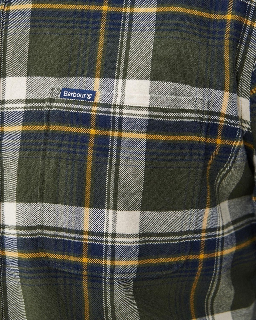 -Rainwater's -Barbour - Button Up Sport Shirts - Barbour Shieldton Tailored Shirt in Olive -