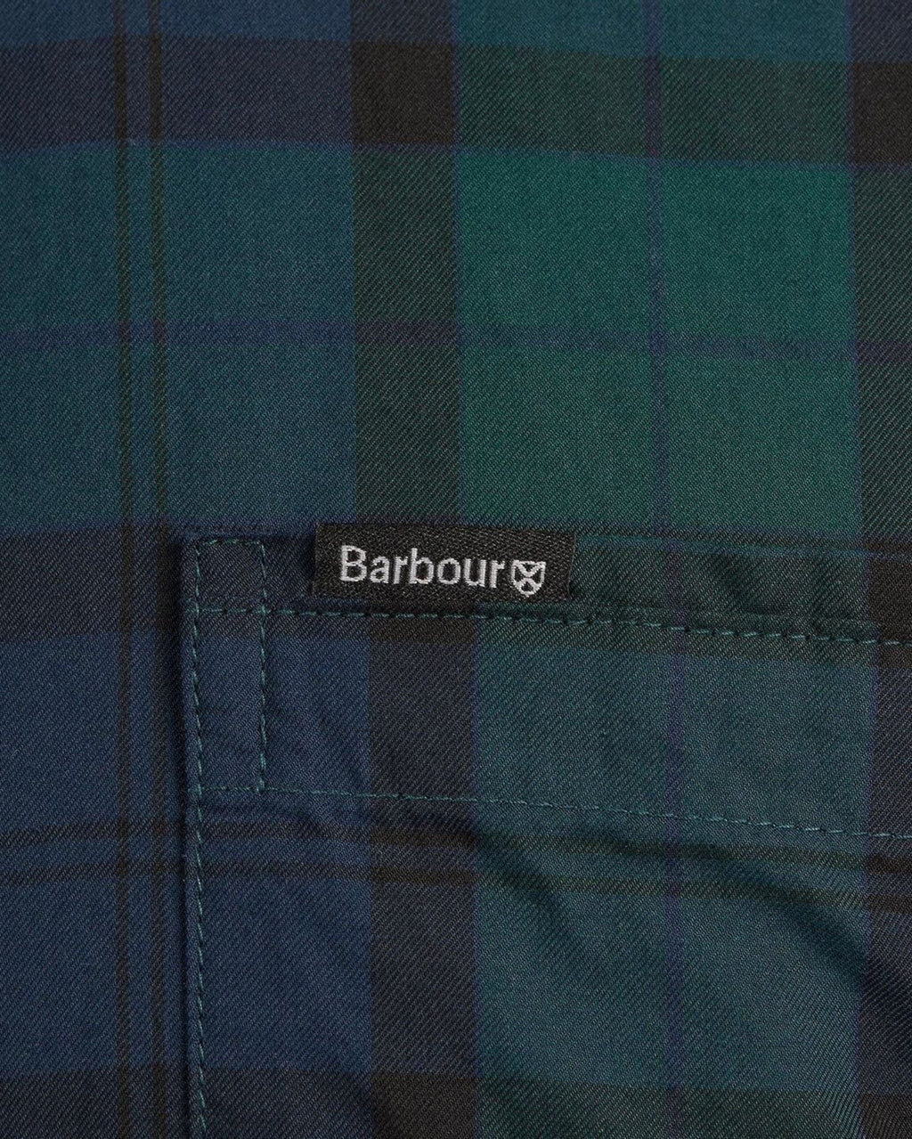 -Rainwater's -Barbour - Button Up Sport Shirts - Barbour Wetheram Black Watch Tartan Plaid Button Down Collar Shirt in Tailored Fit -