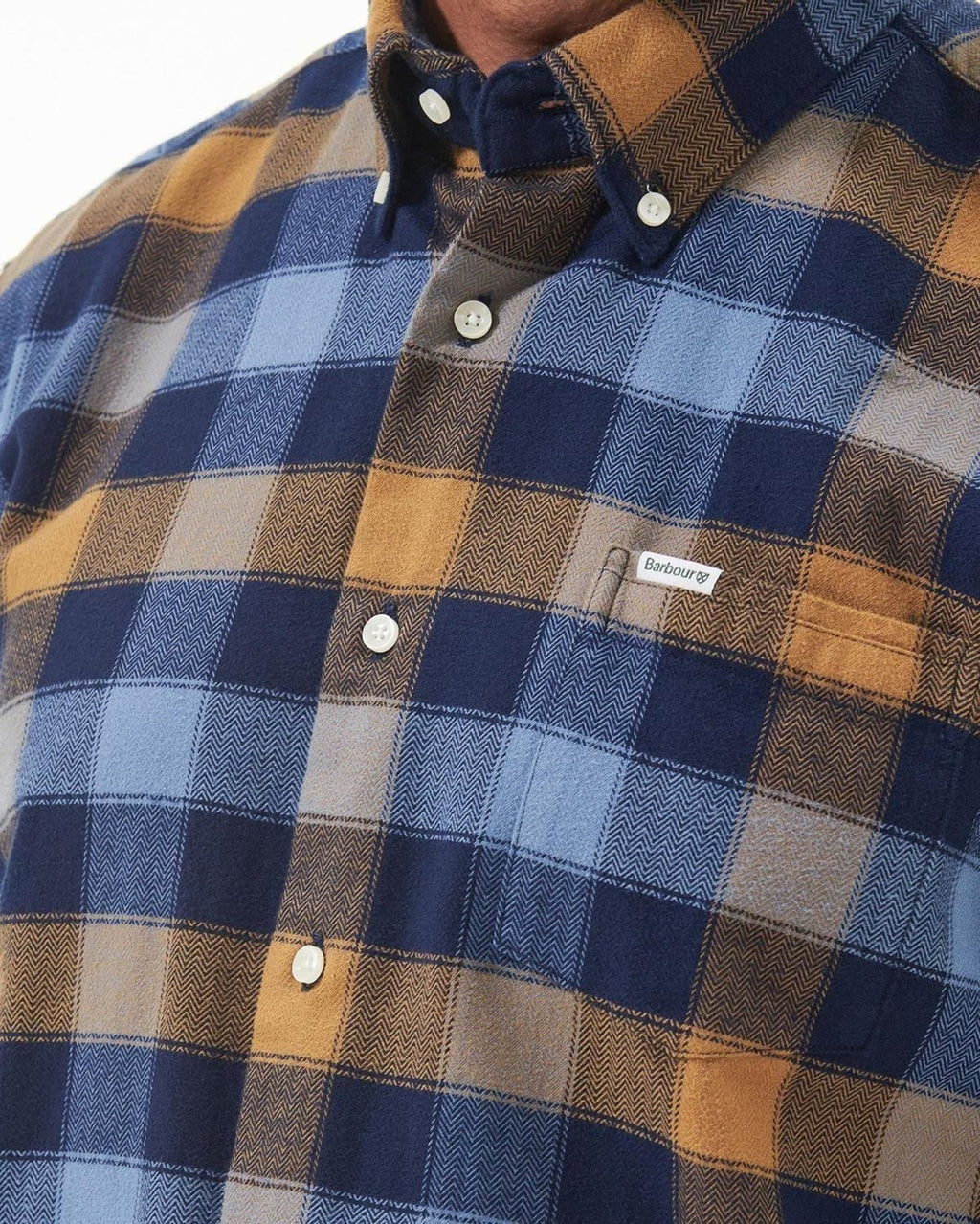 -Rainwater's -Barbour - Button Up Sport Shirts - Barbour Damfield Tailored Shirt in Navy -