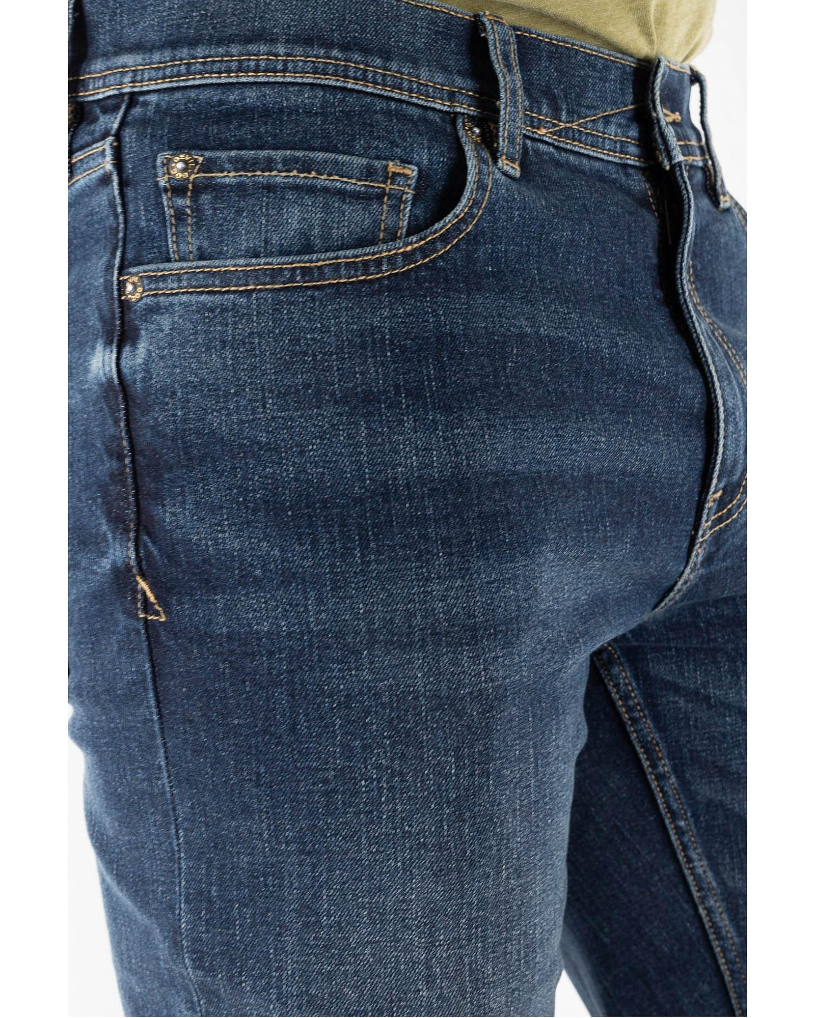 Devil Dog Jeans Clayton Bootcut Jean In Med Dark Denim