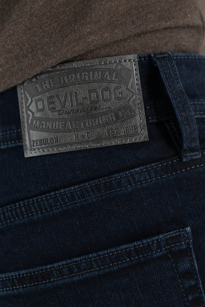 Devil Dog Jeans Carvers Creek Bootcut Jean In Dark Denim