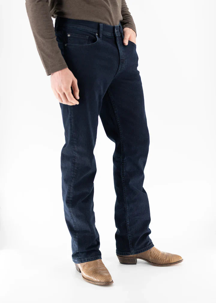 Devil Dog Jeans Carvers Creek Bootcut Jean In Dark Denim
