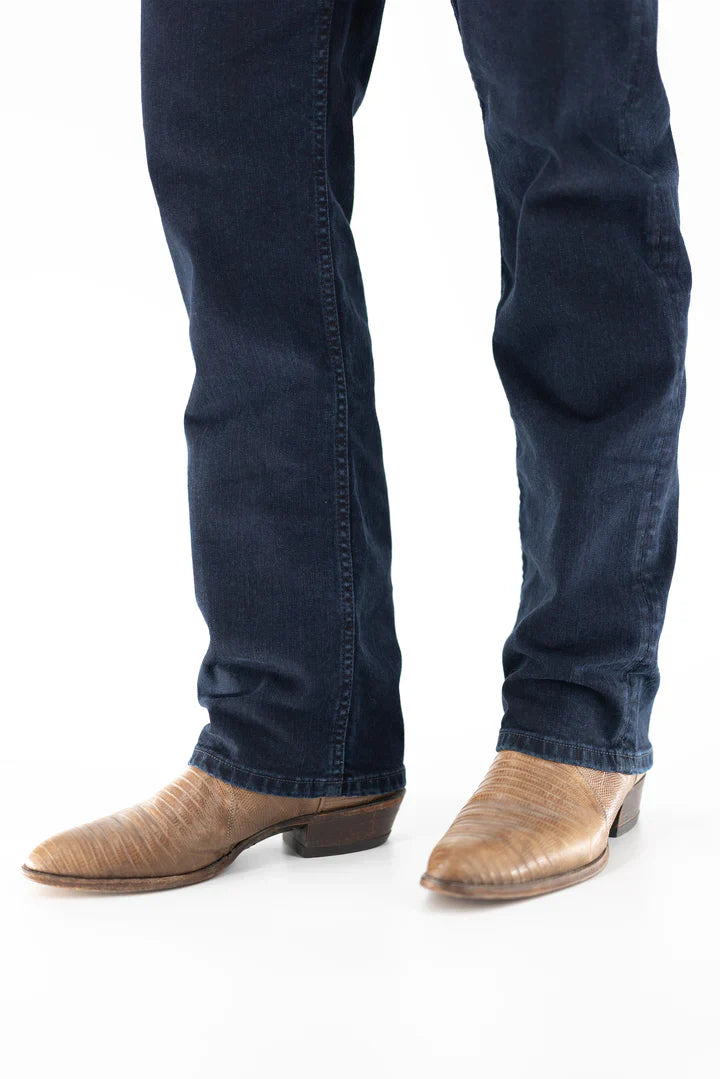Devil Dog Jeans Carvers Creek Bootcut Jean In Dark Denim