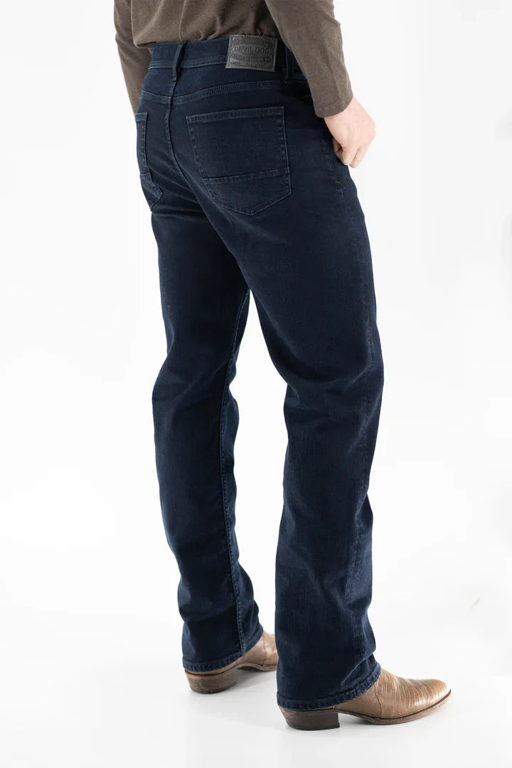 Devil Dog Jeans Carvers Creek Bootcut Jean In Dark Denim