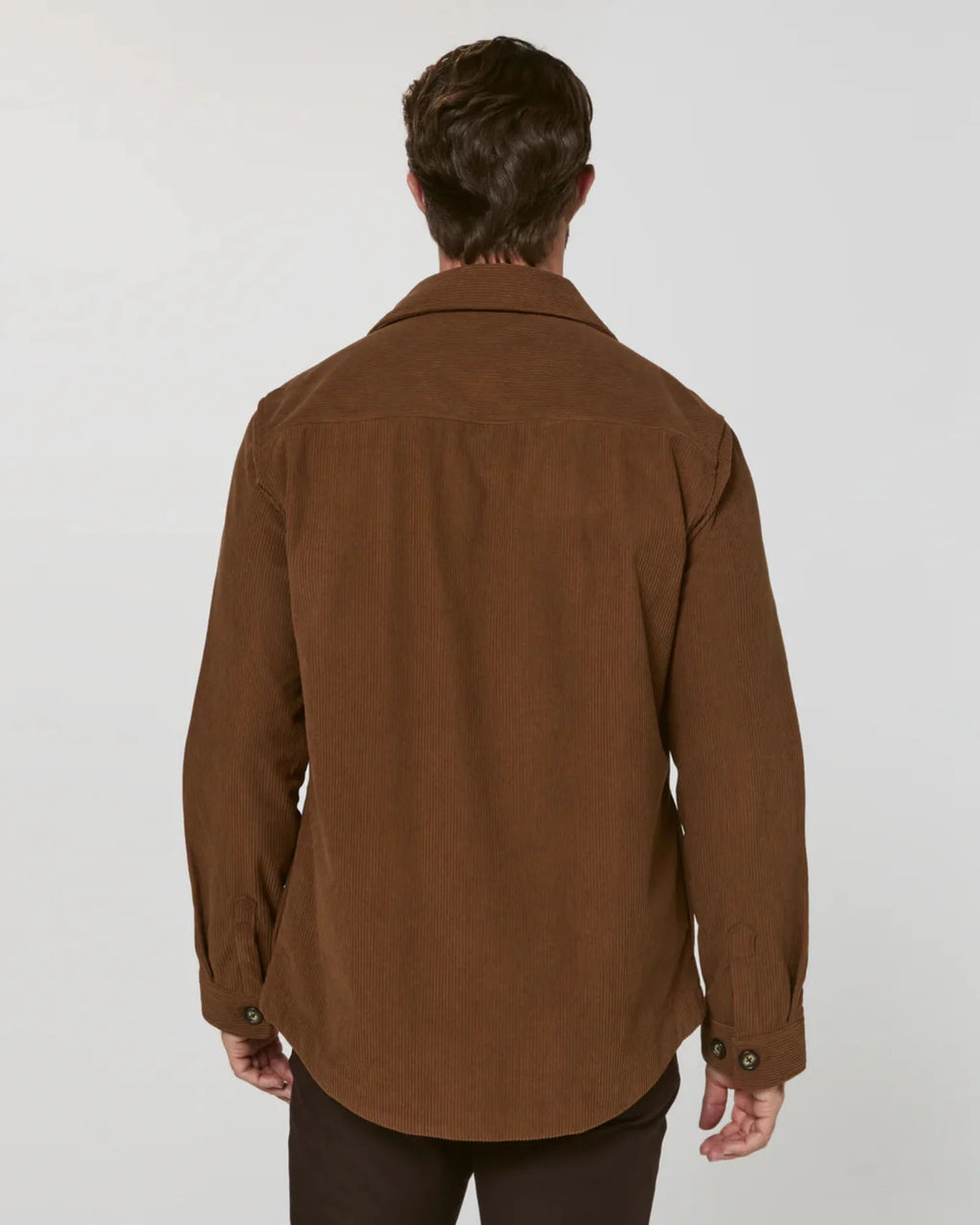 7 Diamonds Crossway Corduroy Overshirt in Cedar