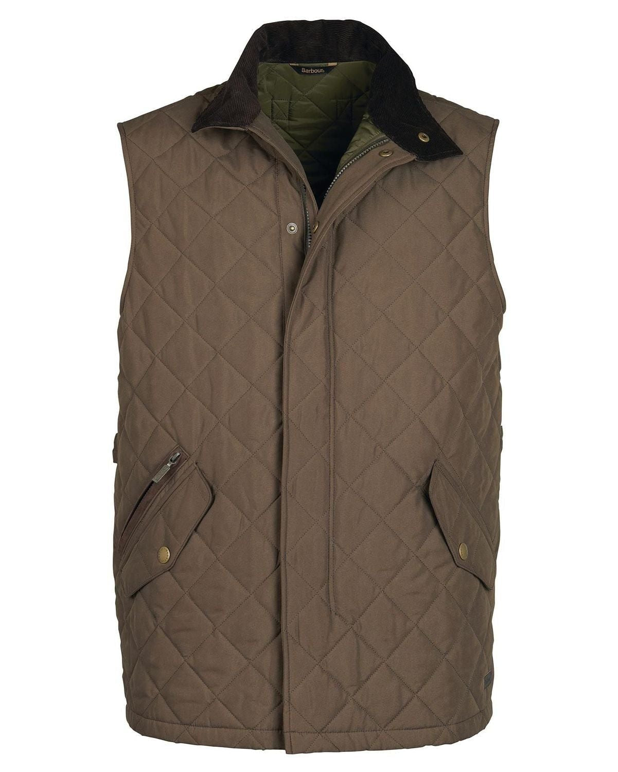 -Rainwater's -Barbour - Outerwear - Barbour Shoveler Gilet Quilted Lightweight Insulated Vest In Olive -