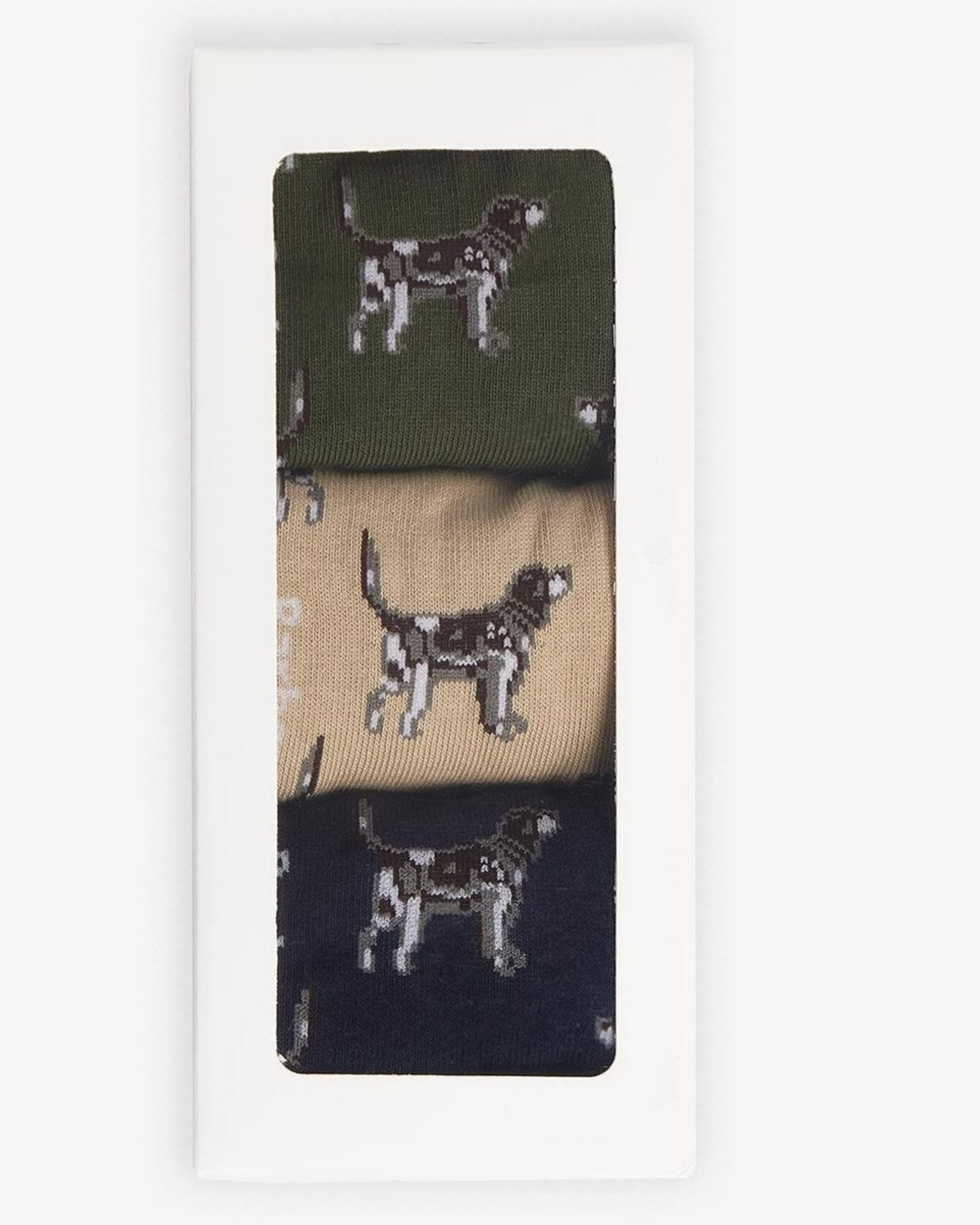 -Rainwater's -Barbour - Socks - Barbour Dog Pointer 3 Pair Of Socks Boxed Gift Set -