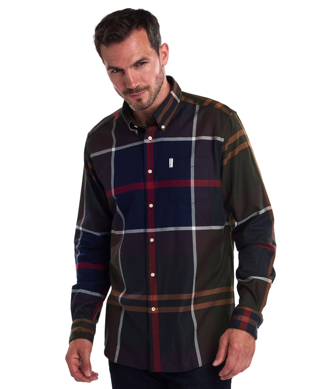 Barbour Tartan 3 Plaid Tailored Fit Button Down Shirt in Classic Tartan - Rainwater's Men's Clothing and Tuxedo Rental