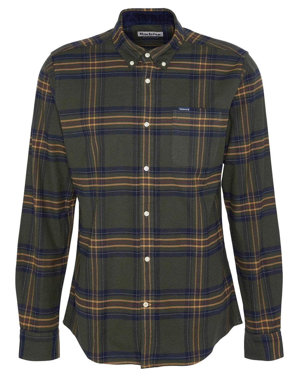 Barbour Portdown Tailored Fit Shirt in Olive