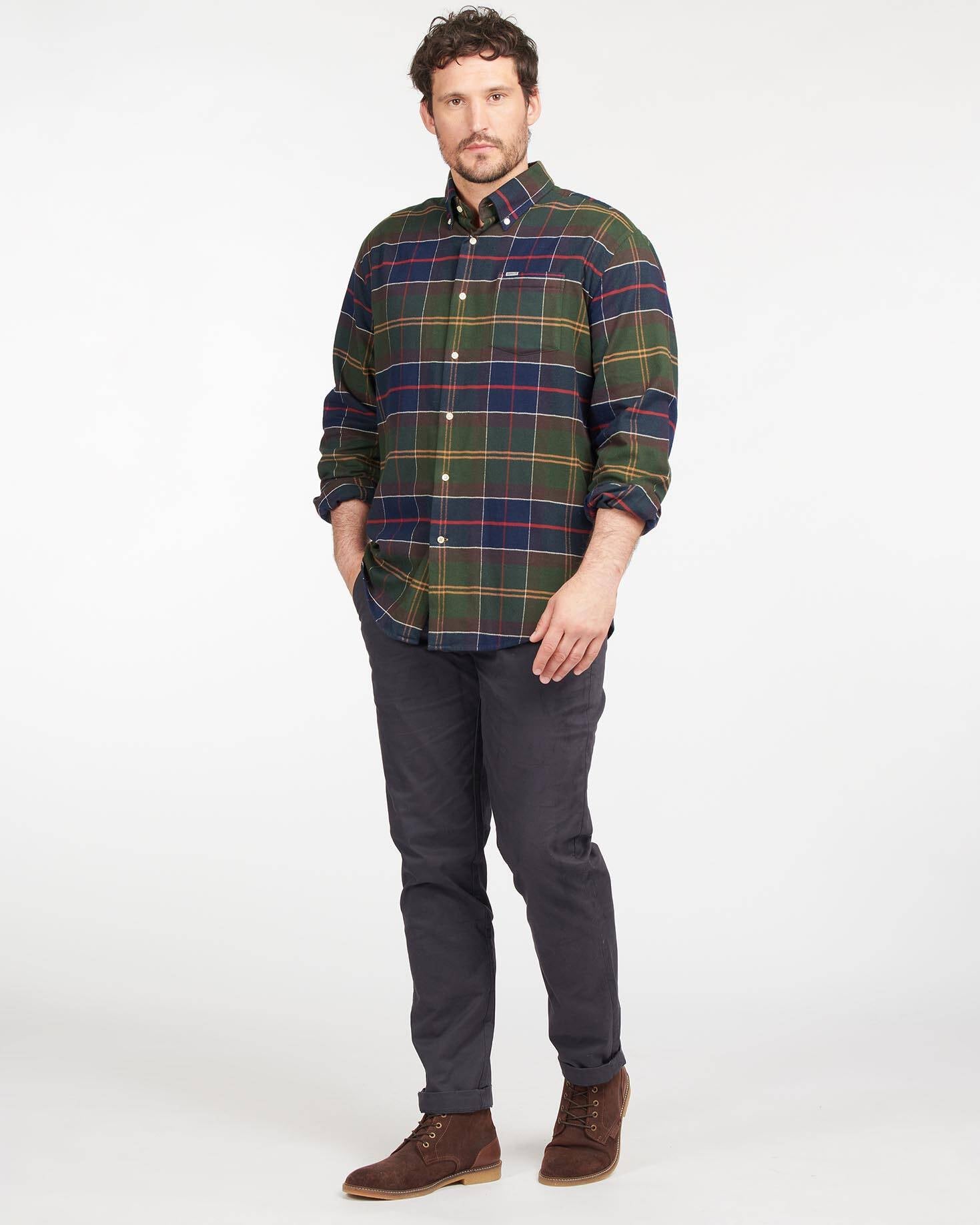 Barbour Hogside Regular Fit Tartan Shirt in Classic Tartan