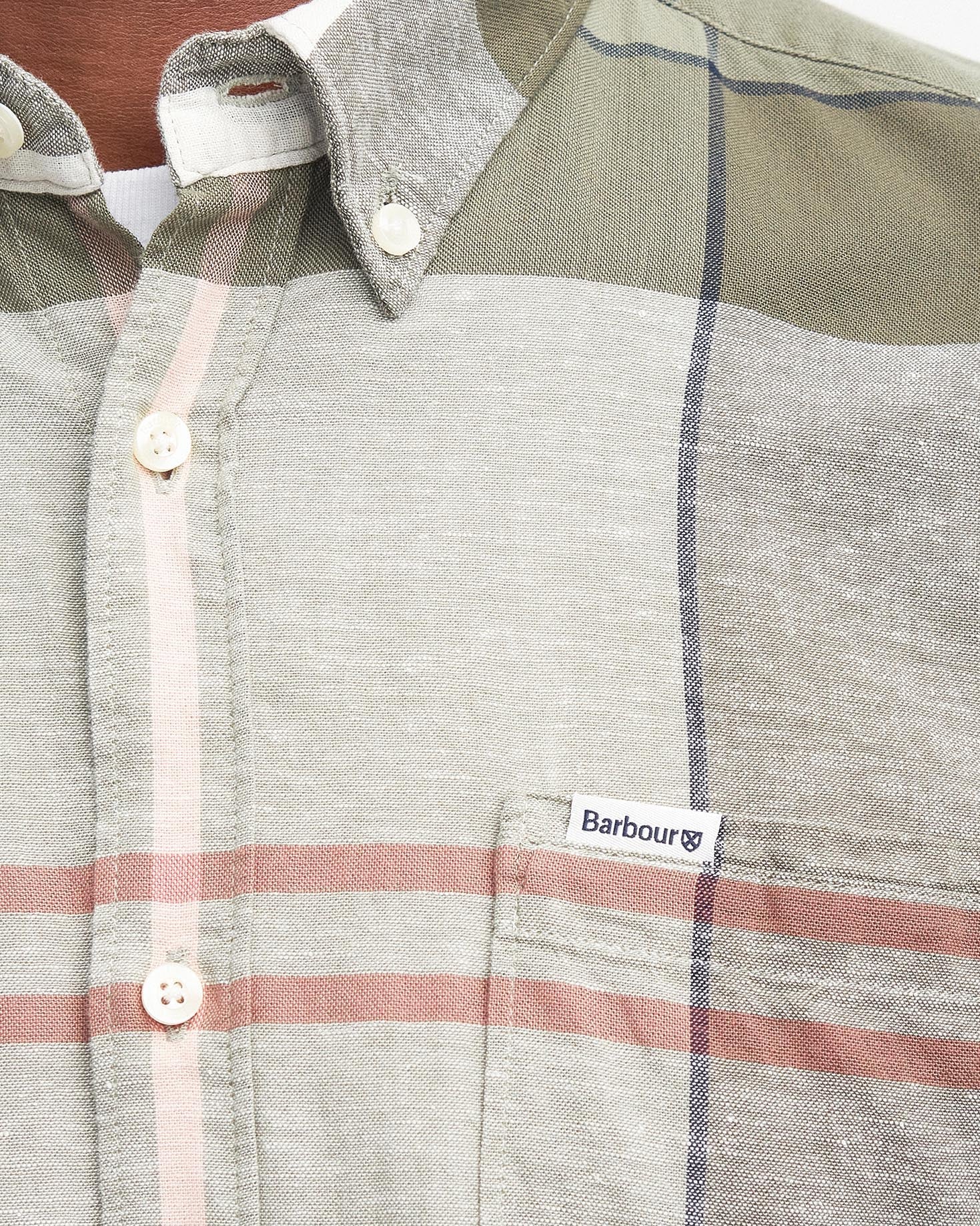 Barbour Douglas Short-Sleeve Button Down Collar Tailored Shirt