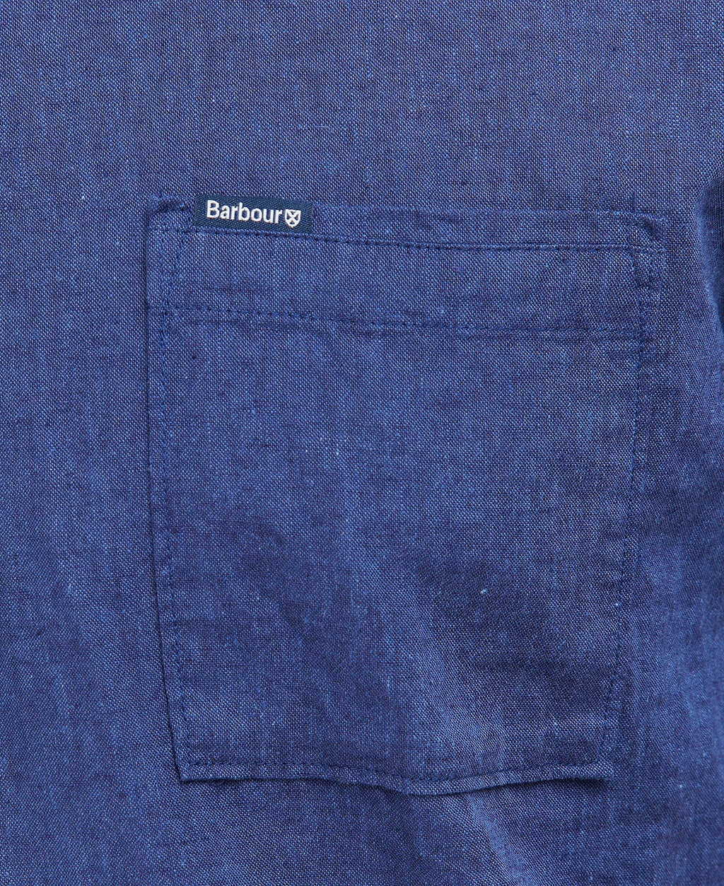 Barbour Nelson Short Sleeve Summer Shirt In Indigo