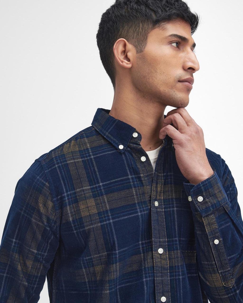 Barbour Southfield Tailored Long-Sleeved Shirt in Inky Blue