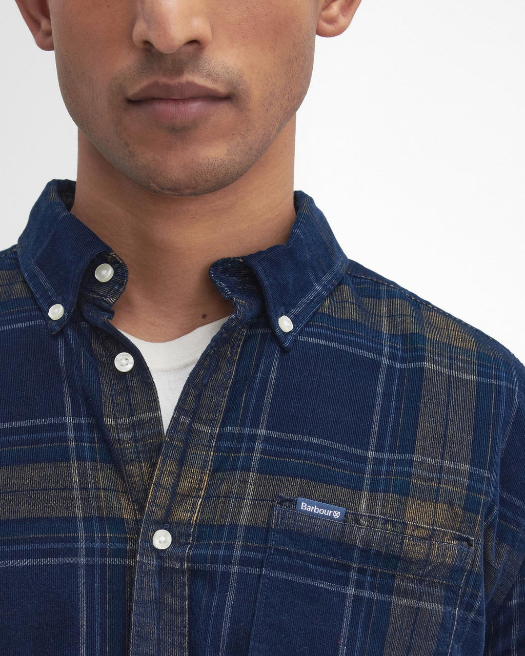 Barbour Southfield Tailored Long-Sleeved Shirt in Inky Blue
