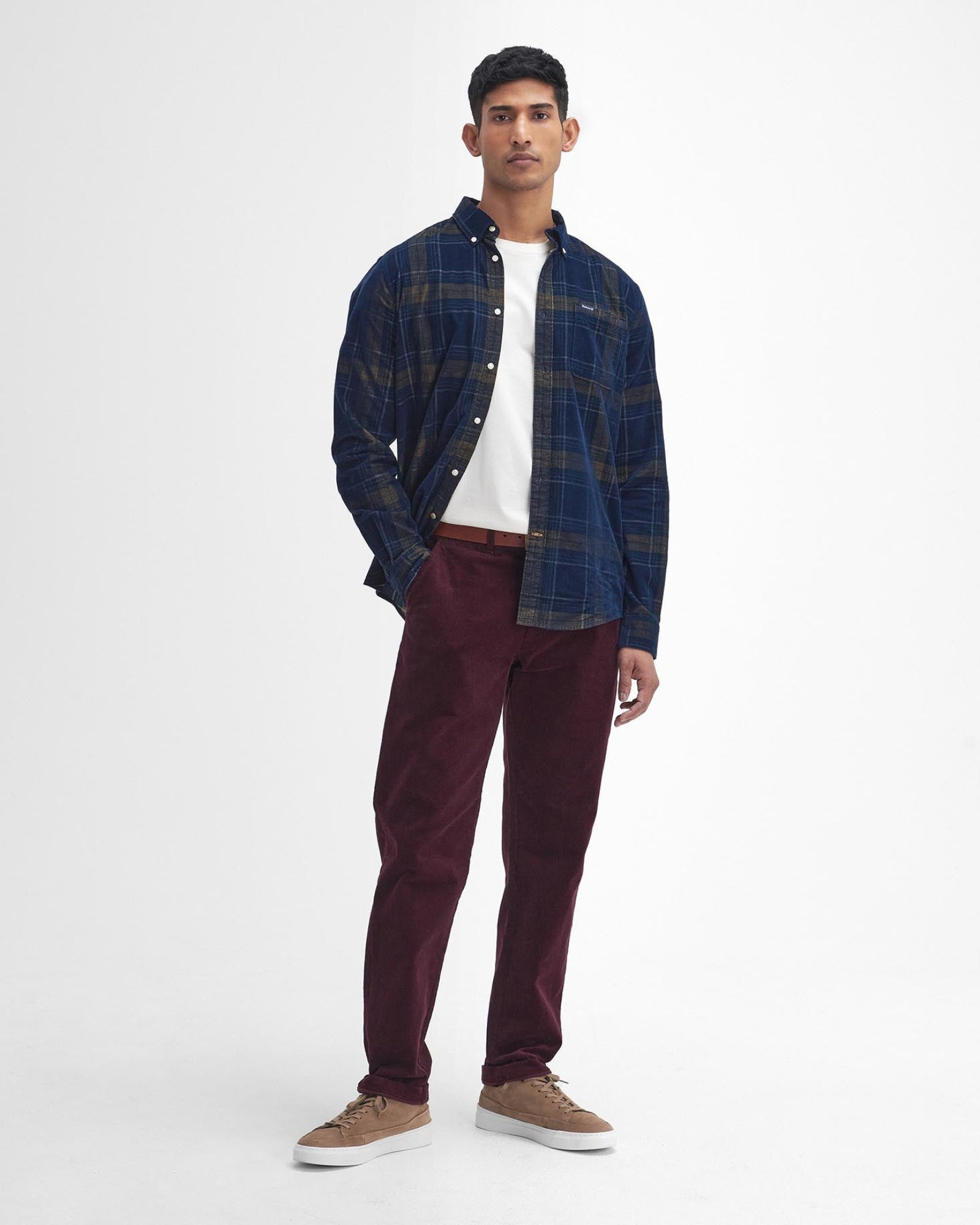 Barbour Southfield Tailored Long-Sleeved Shirt in Inky Blue