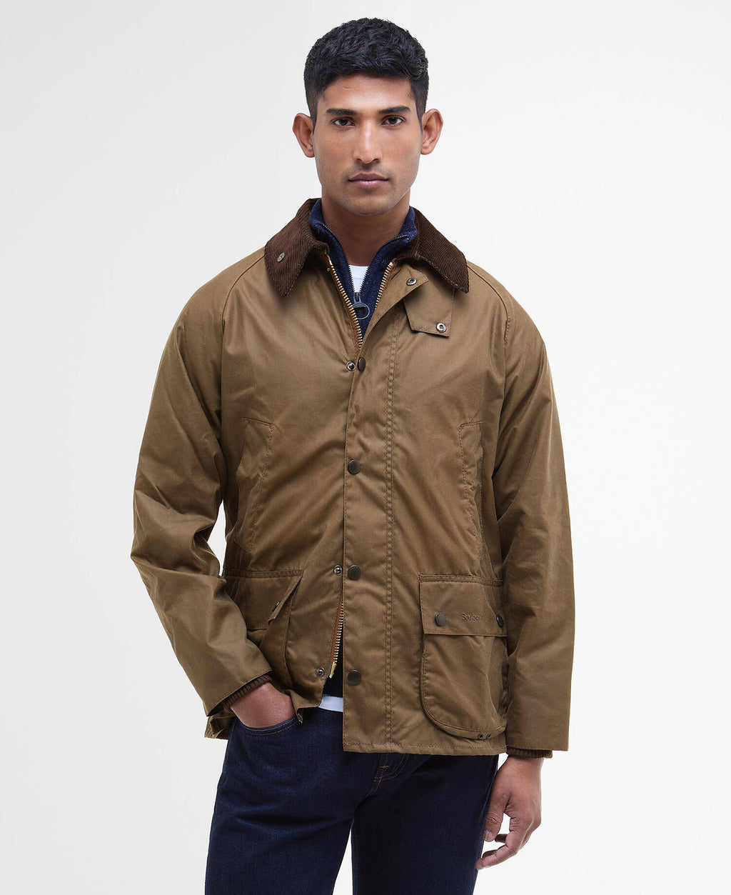 Barbour Classic Bedale Wax Jacket In Bark