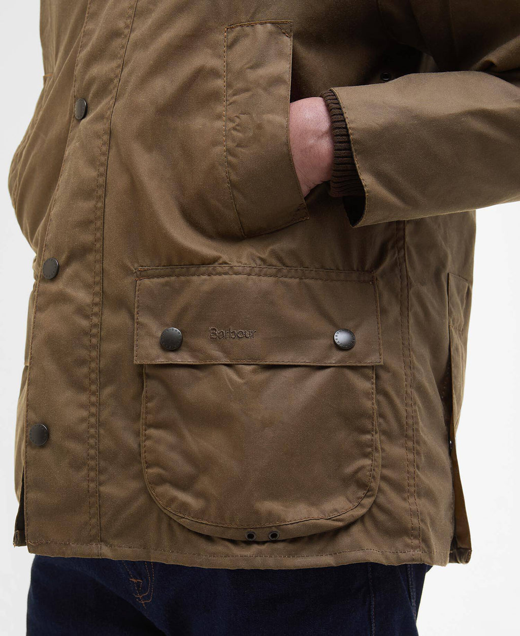 Barbour Classic Bedale Wax Jacket In Bark