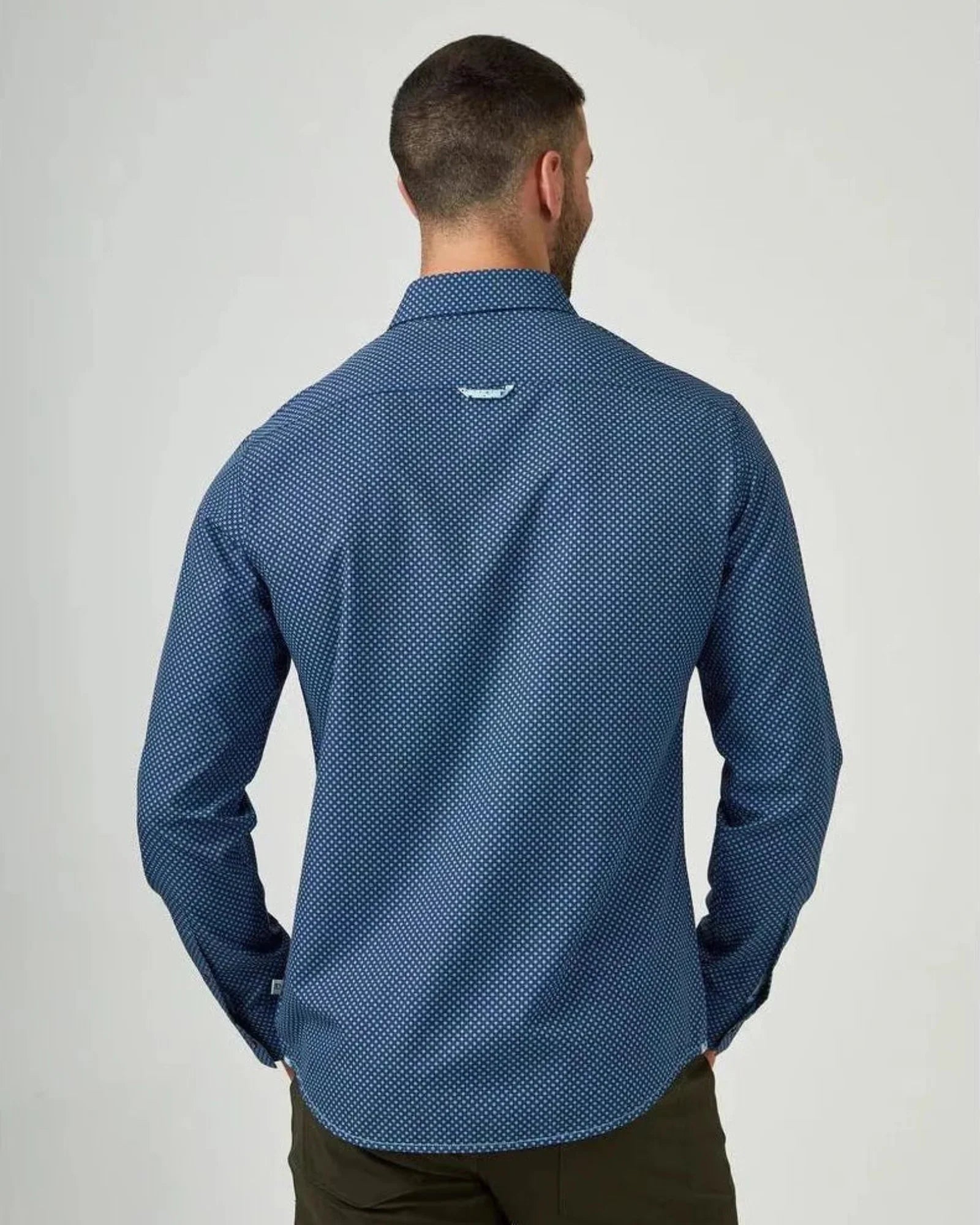 -Rainwater's -7 Diamonds - Button Up Sport Shirts - 7 Diamonds Porto Long Sleeve Shirt In Navy -