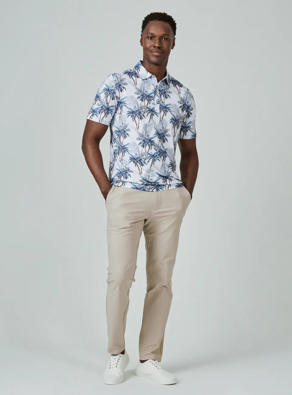 7 Diamonds Provo Polo In Navy