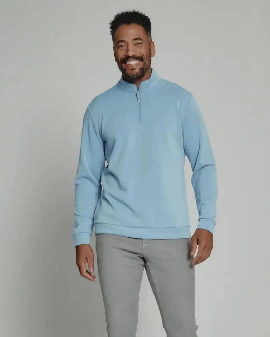 -Rainwater's -7 Diamonds - Knit Shirt - 7 Diamonds Rev Quarter Zip, 1/4 Zip Pullover In Blue -