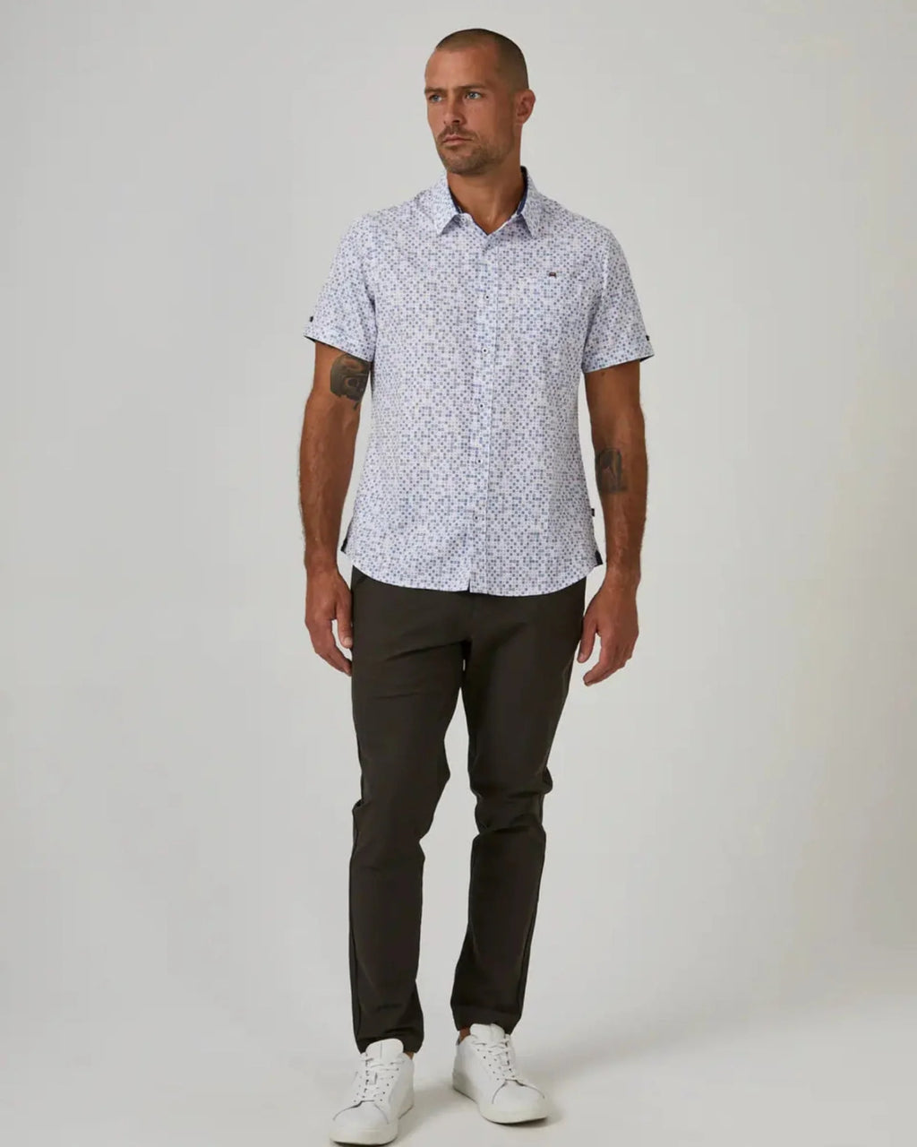 7 Diamonds Infinity Chino Slim Fit In Olive
