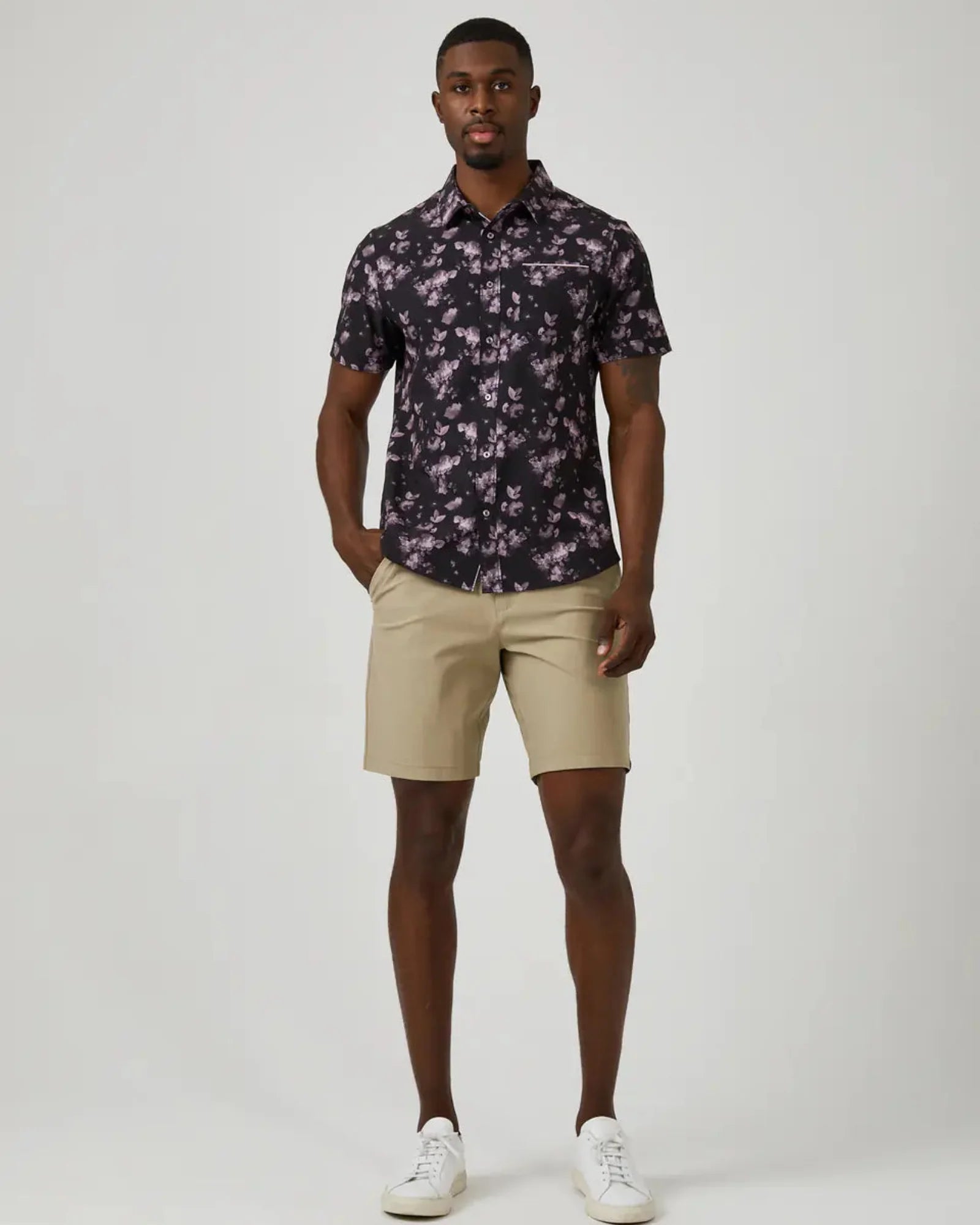 7 Diamonds Infinity™ 9" Chino Short In Khaki