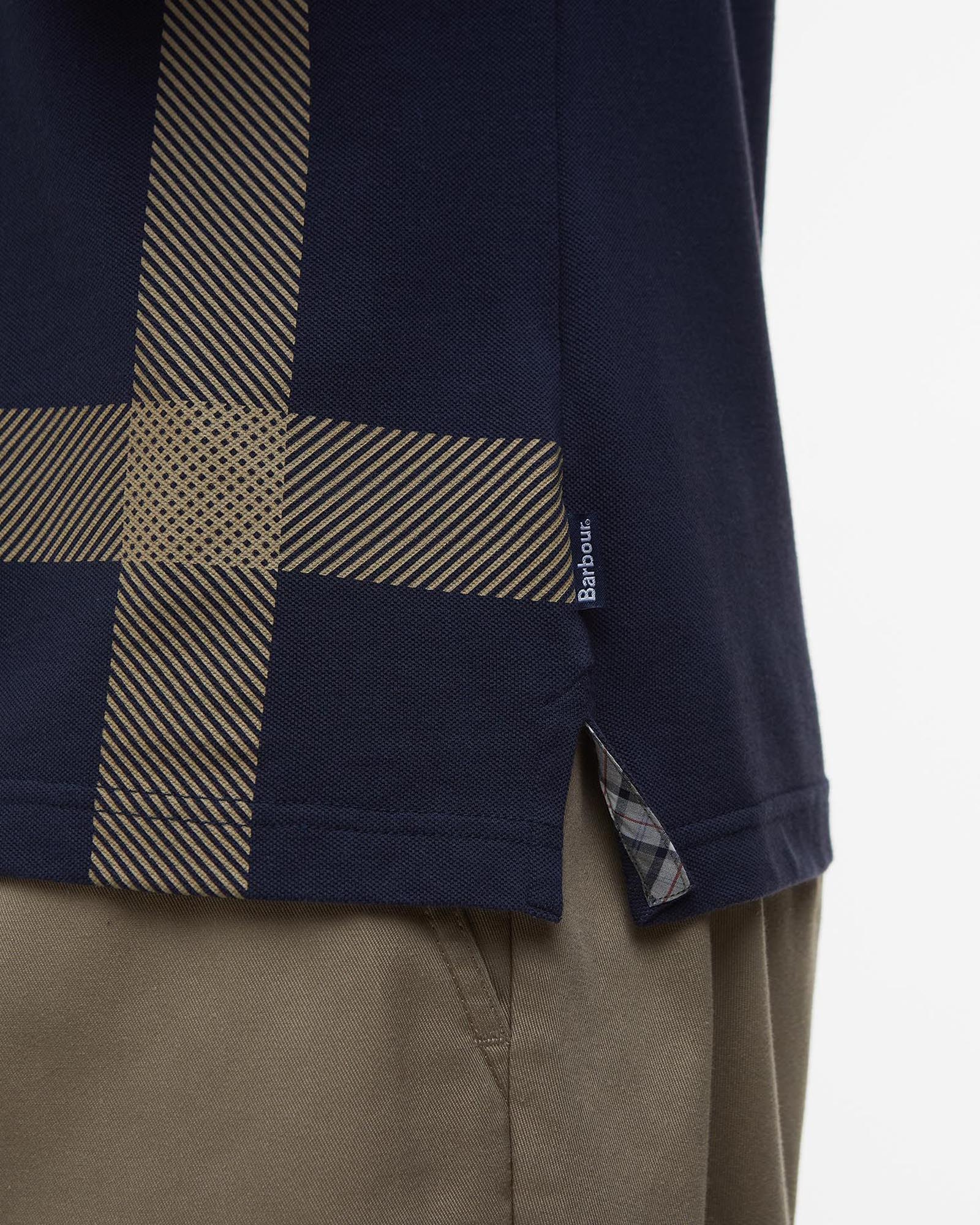 Barbour Blaine Plaid Polo In Navy & Pine