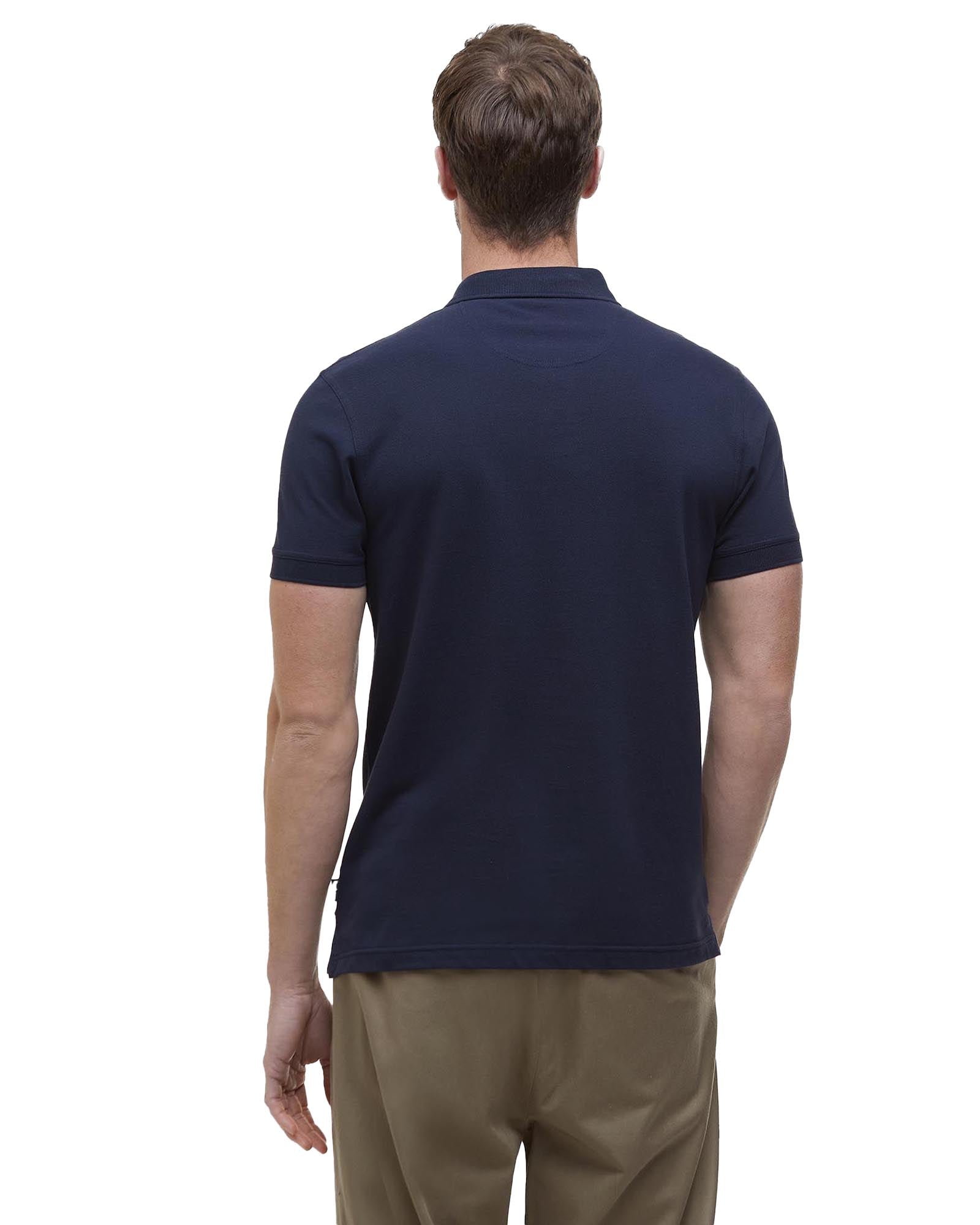 Barbour Blaine Plaid Polo In Navy & Pine