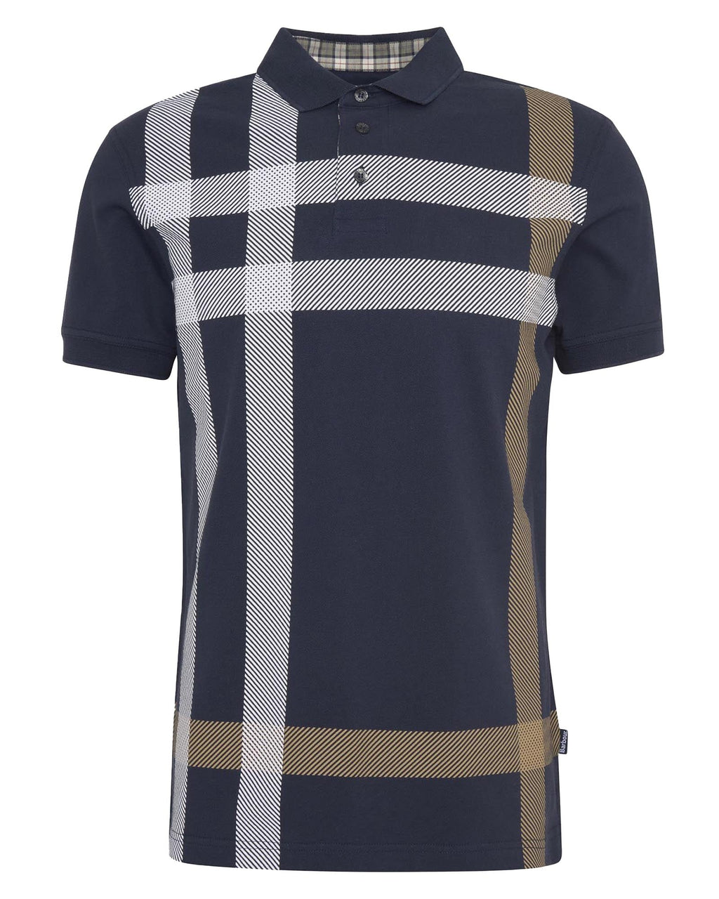 Barbour Blaine Plaid Polo In Navy & Pine