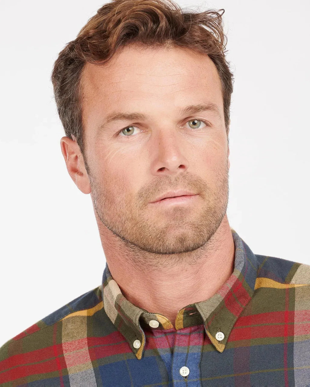 Barbour Carlton Tailored Shirt in Olive