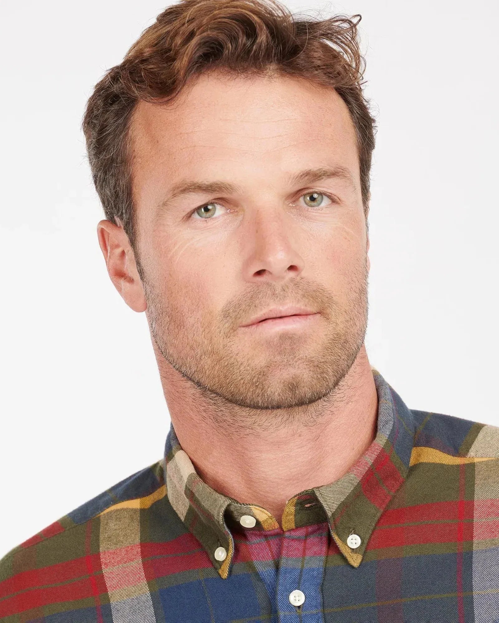 Barbour Carlton Tailored Shirt in Olive