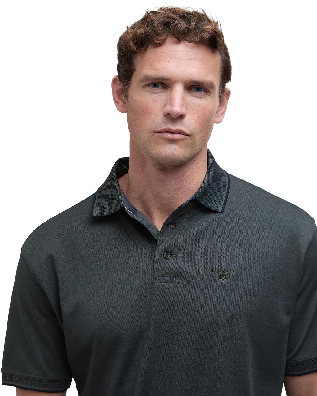 Barbour Heydon Tech Polo In Olive