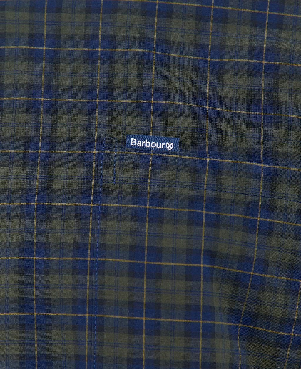 Barbour Lomond Tailored Buttondown Collar Shirt in Olive Night