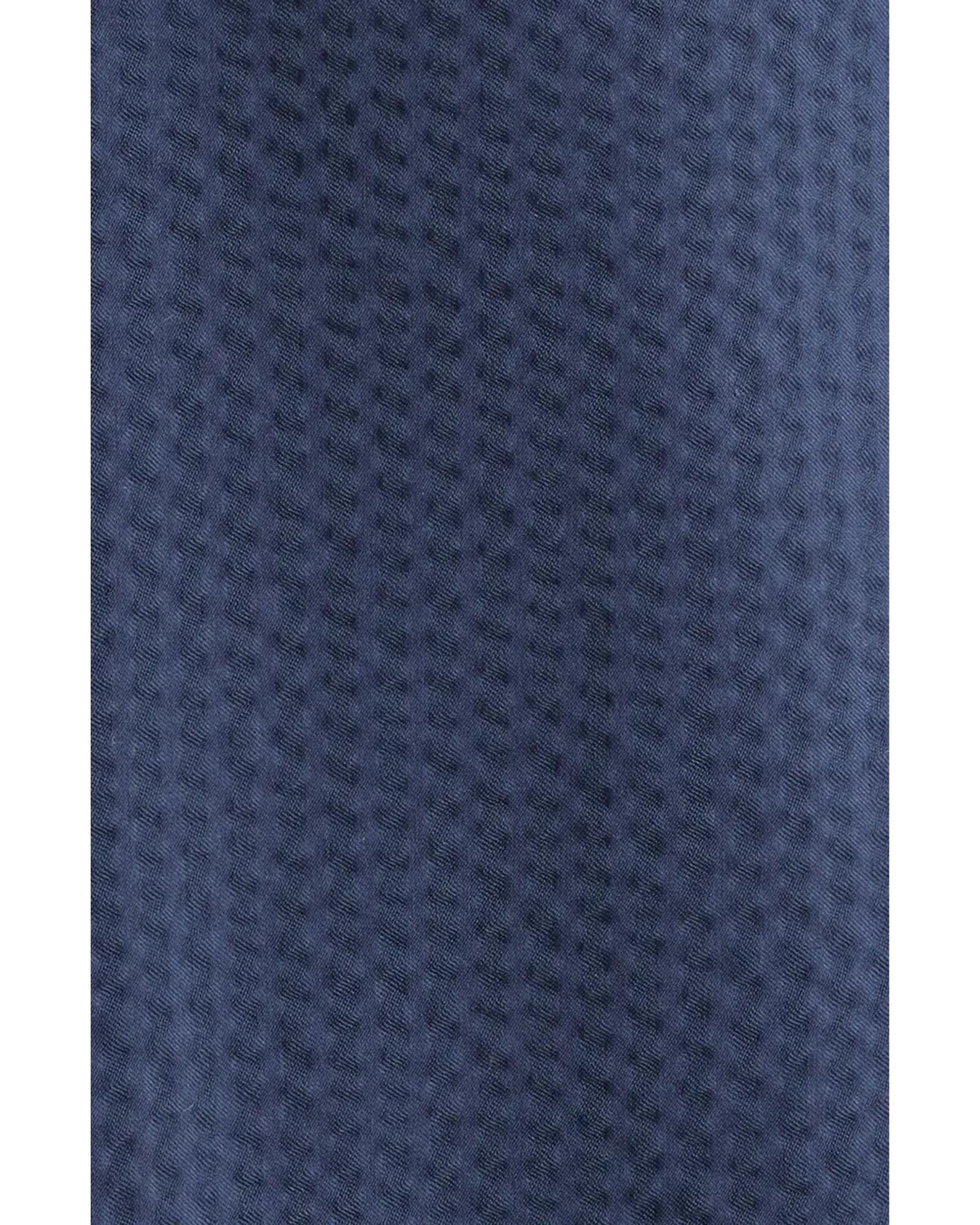 Barbour Longhall Performance Seersucker Tailored Fit Short Sleeve Shirt In Navy