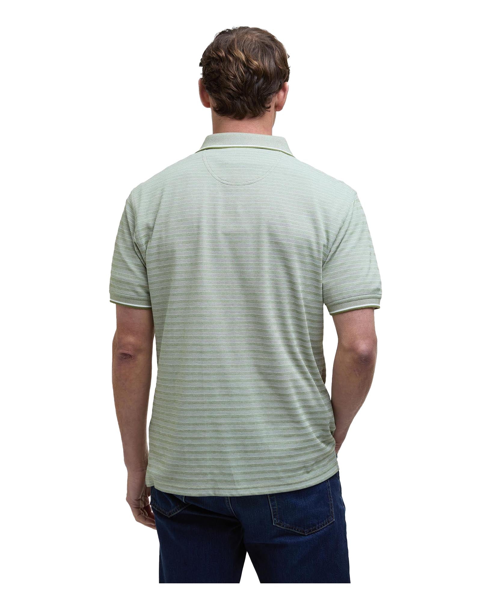 Barbour Taverham Polo In Pine Green