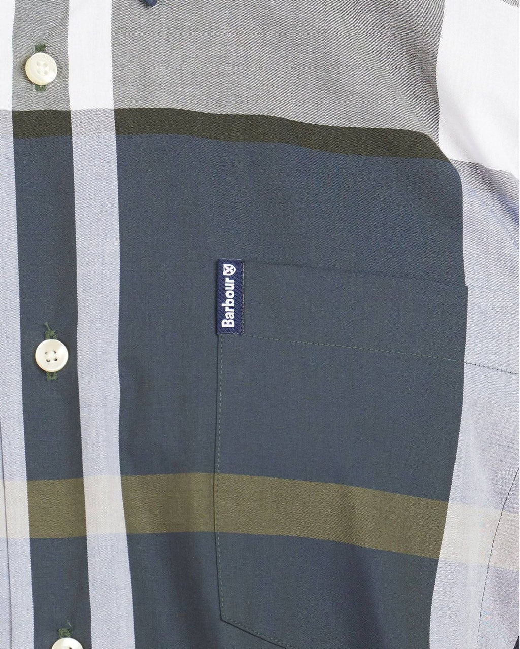 Barbour Tartan 12 Tailored Buttondown Collar Shirt in Sage - Rainwater's Men's Clothing and Tuxedo Rental