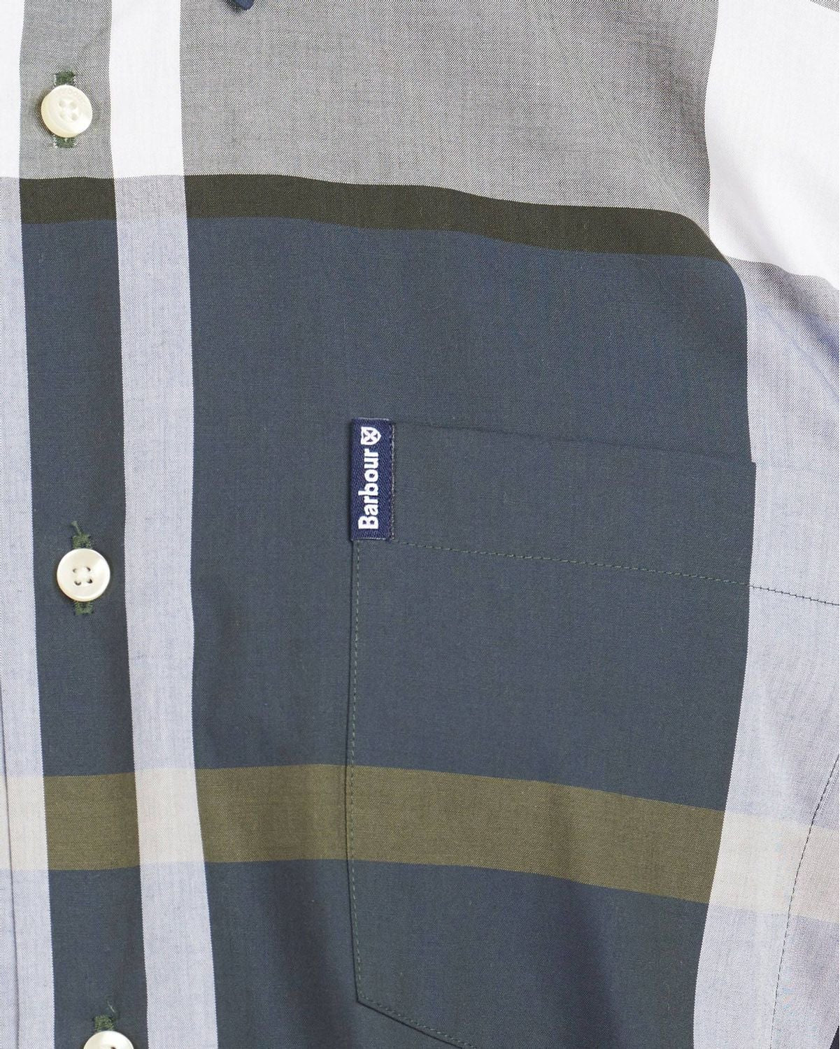 Barbour Tartan 12 Tailored Buttondown Collar Shirt in Sage - Rainwater's Men's Clothing and Tuxedo Rental